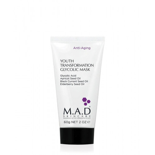 Youth Transformation Glycolic Mask - Омолаживающая маска с гликолевой кислотой MAD Skincare